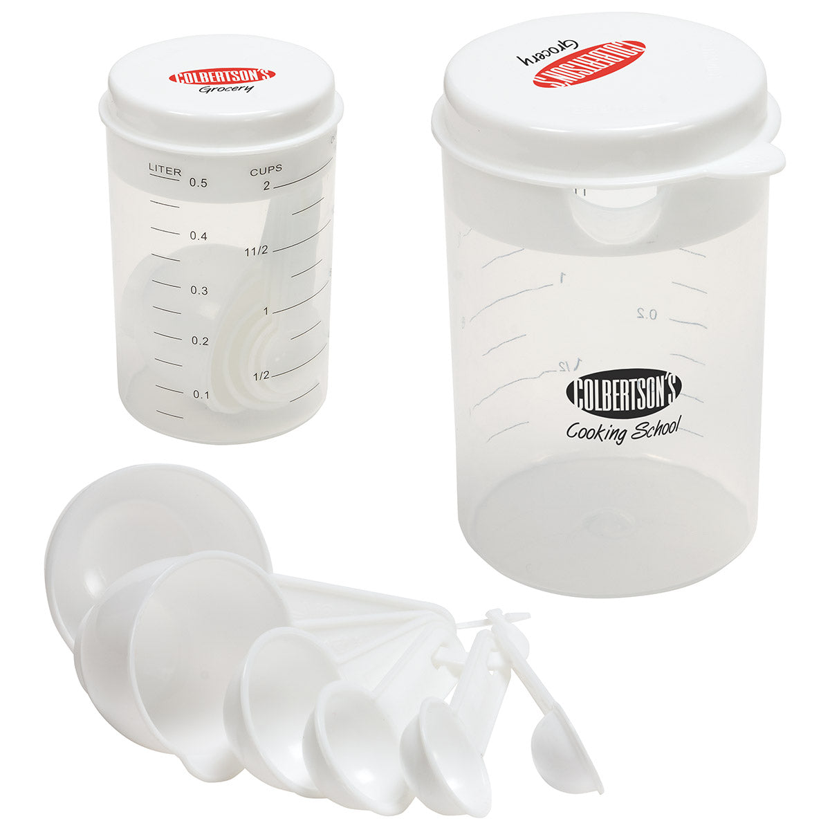 Custom logo Recipe-Ready Measuring Cup Set & Strainer