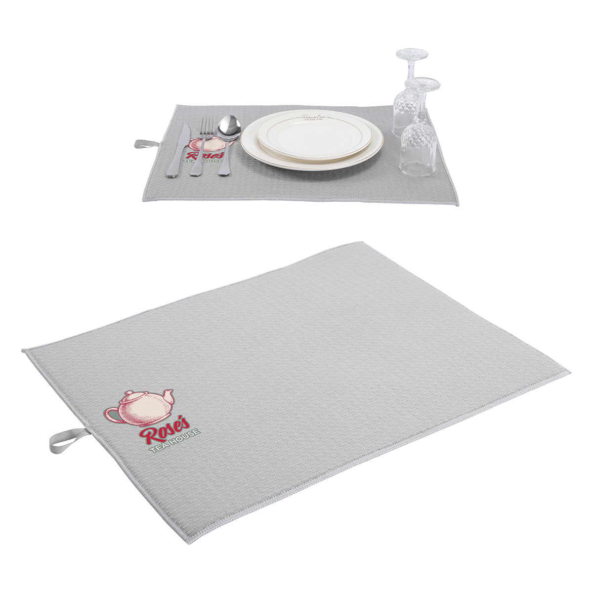 Custom logo Saloon 20" x 15" Dish Drying Mat