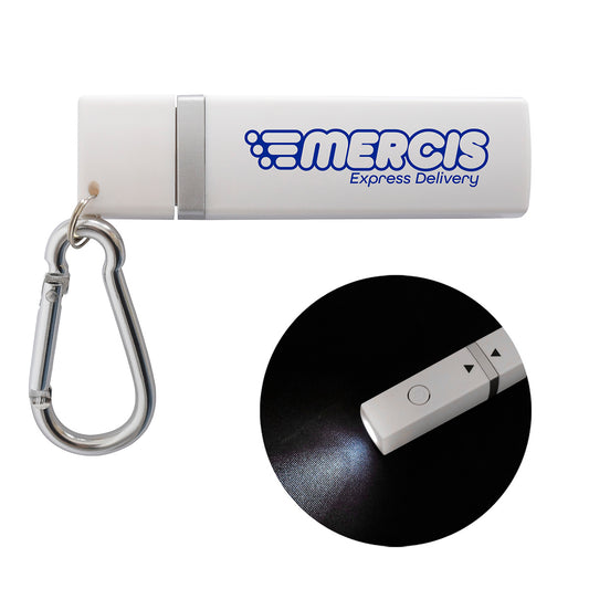 Custom logo Best Buddy Tools ® Carabiner Alarm LED Key Light