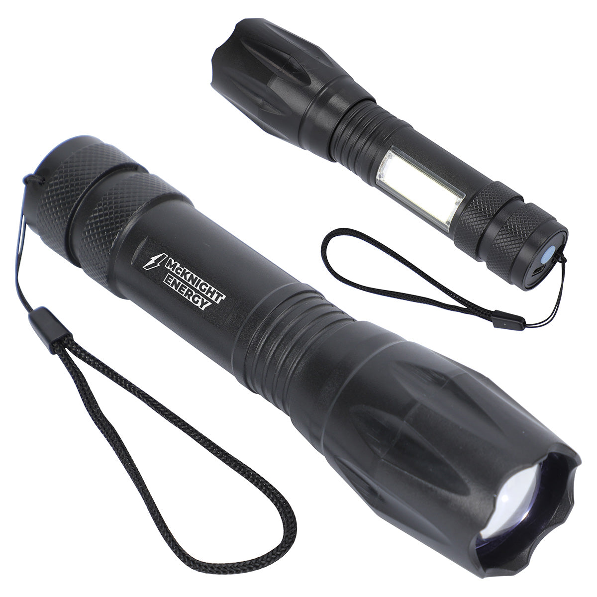 Custom logo Best Buddy Tools ® Duo Beam Rechargeable LED and COB Flashlight