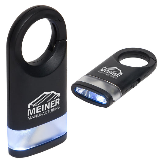 Custom logo Dual Shine LED Light Carabiner