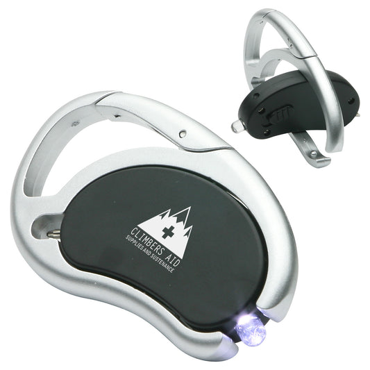 Custom logo Carabiner Swivel Light & Pen