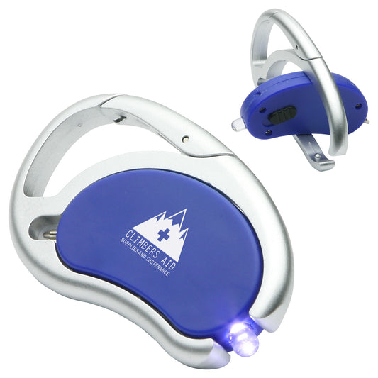 Custom logo Carabiner Swivel Light & Pen