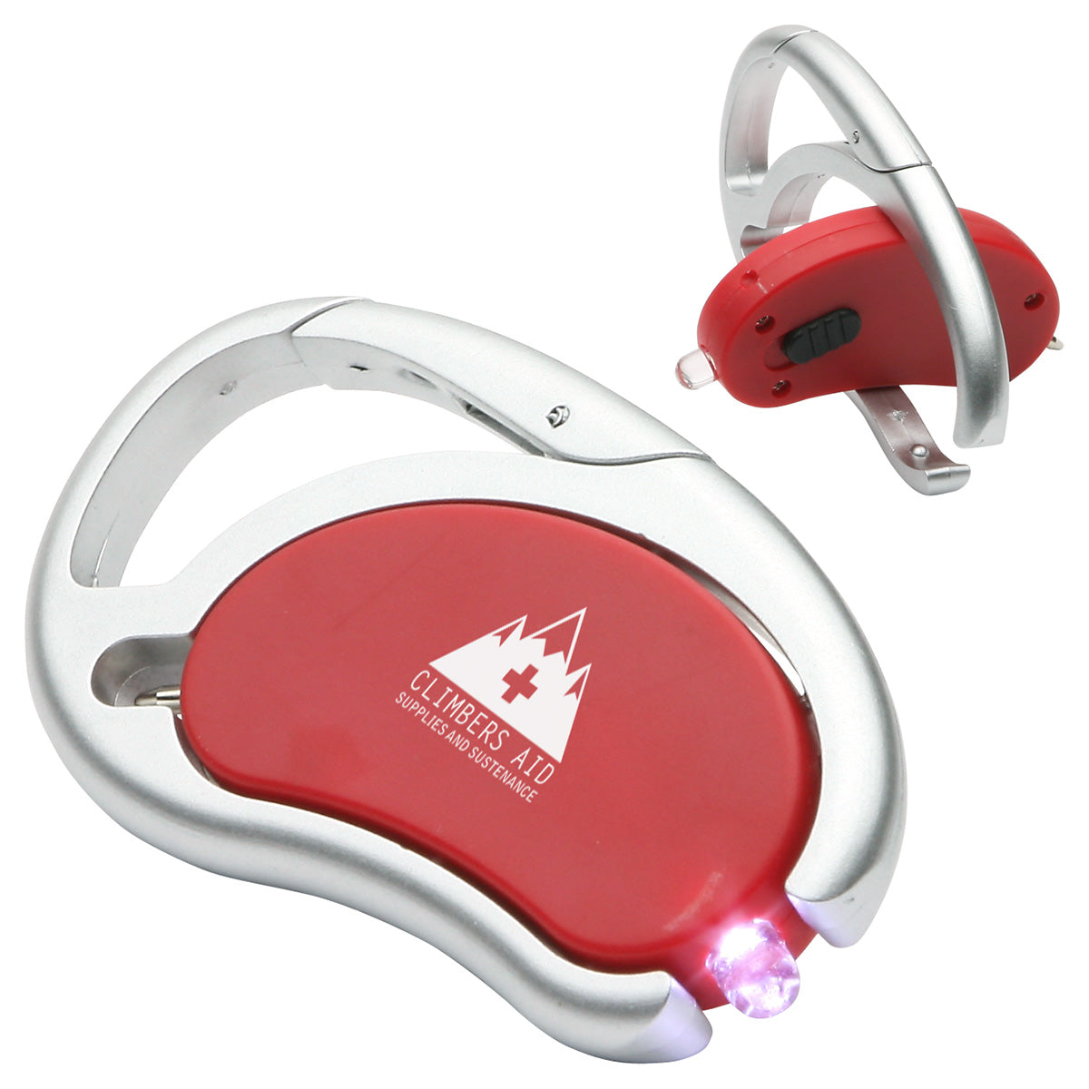 Custom logo Carabiner Swivel Light & Pen