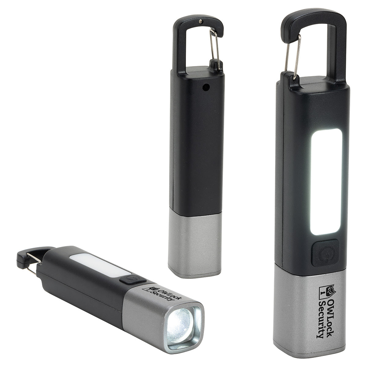 Custom logo Best Buddy Tools ® Rechargeable Carabiner LED Flashlight