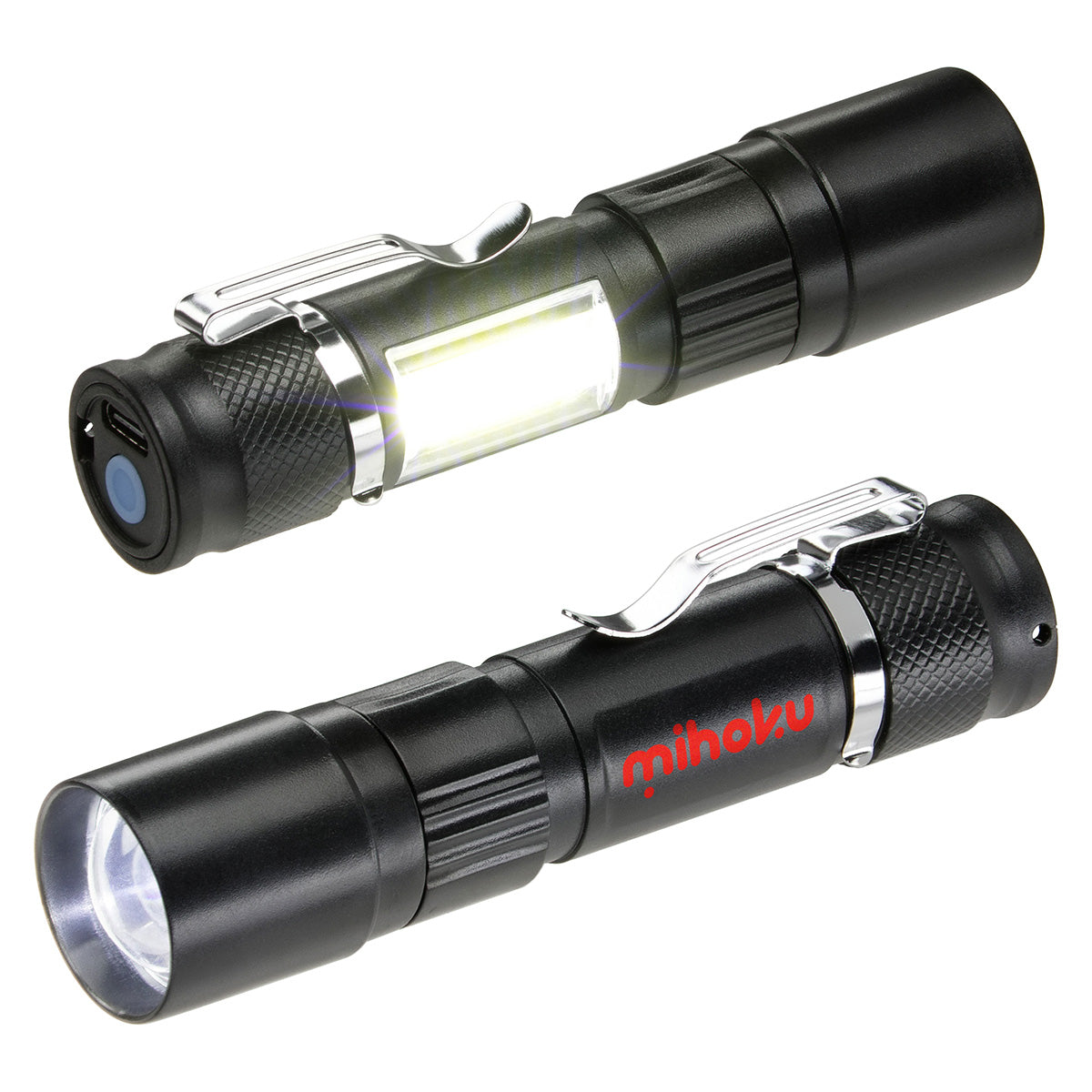 Custom logo Sentinel Rechargeable COB Worklight & LED Flashlight