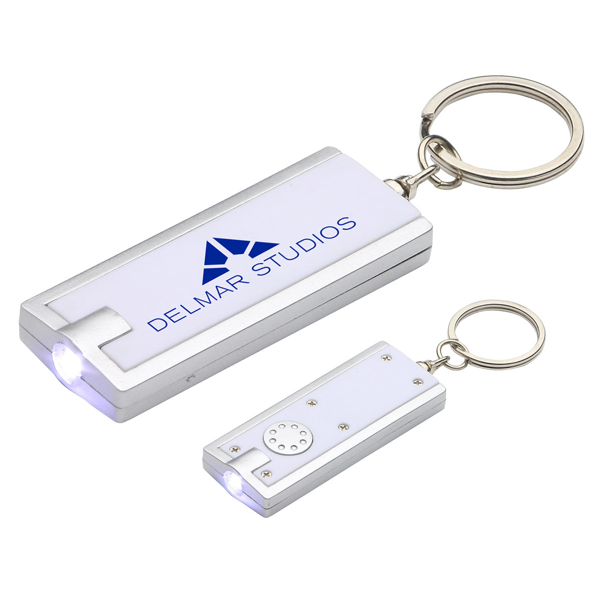 Custom logo Simple Touch LED Key Chain