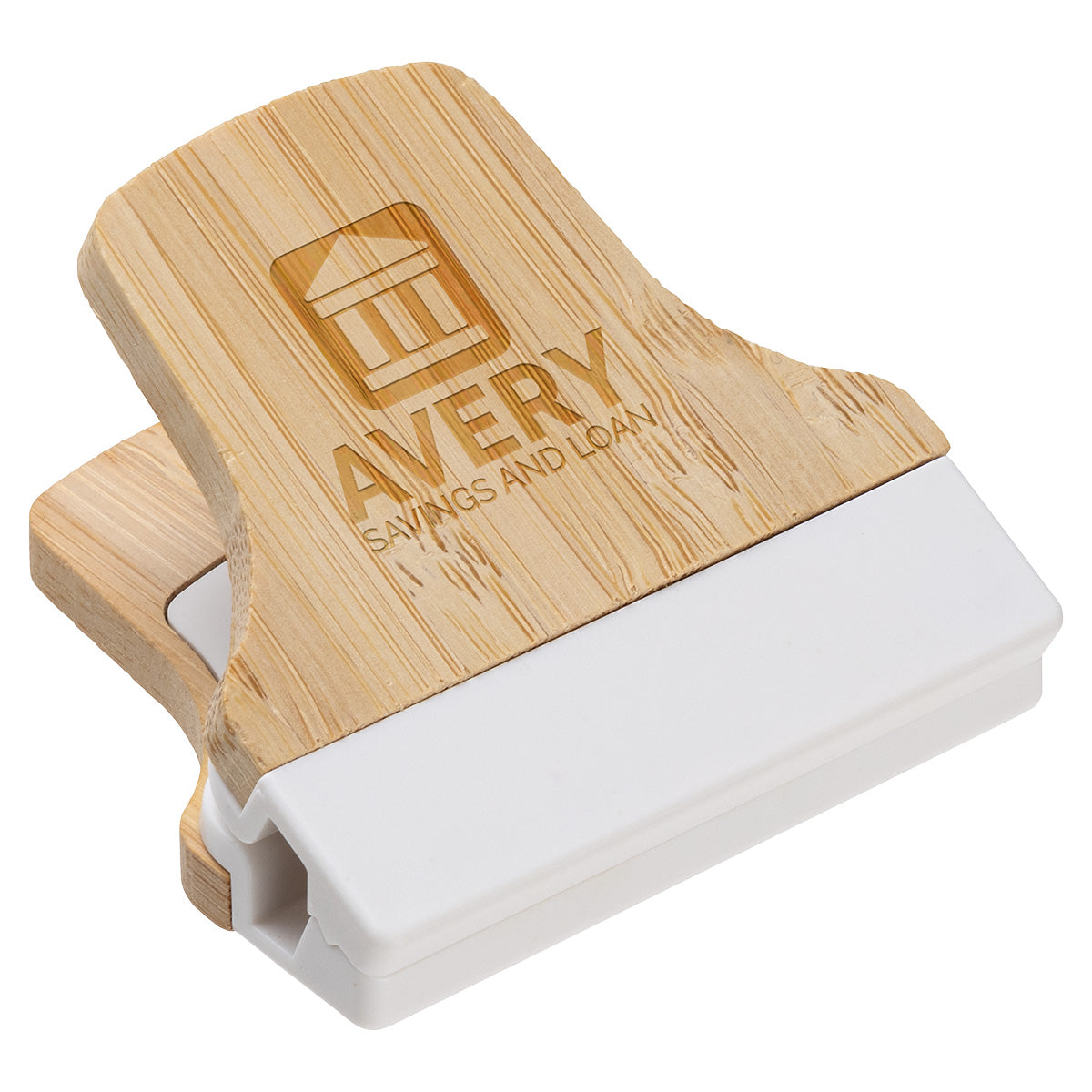 Custom logo Bamboo Magnetic Power Clip