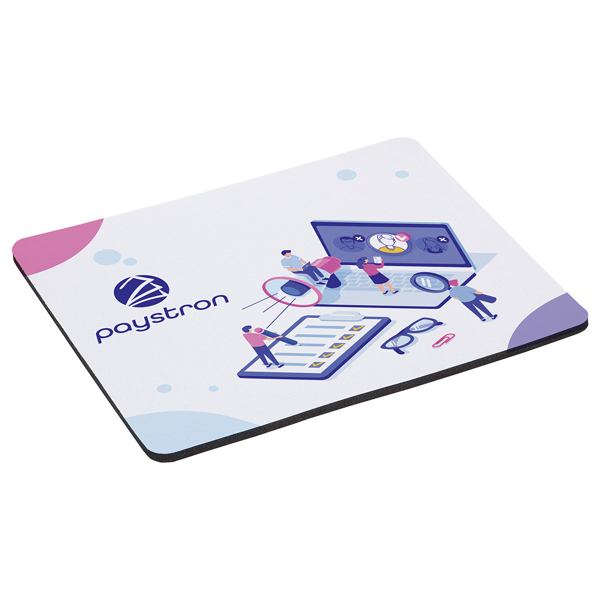 Custom logo Accent Dye Sublimated Mouse Pad with Antimicrobial Additive