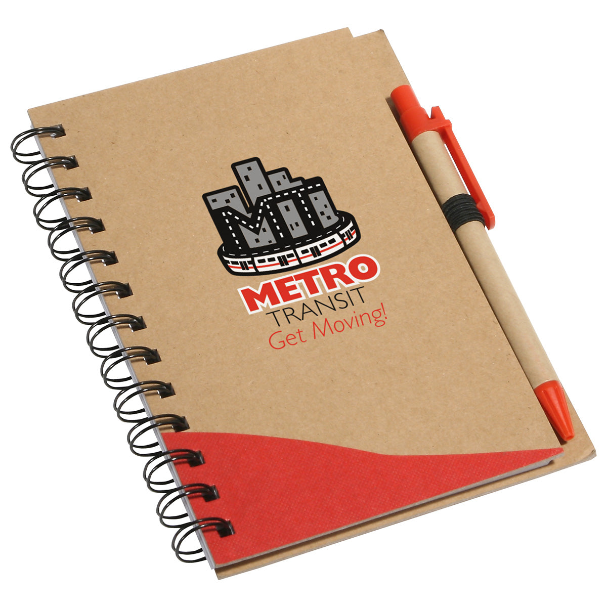 Custom logo Recycle Write Notebook & Pen