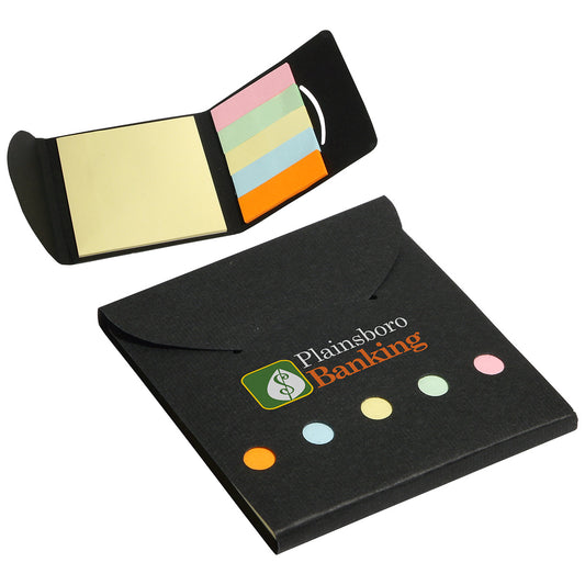 Custom logo Square Deal Sticky Note Wallet