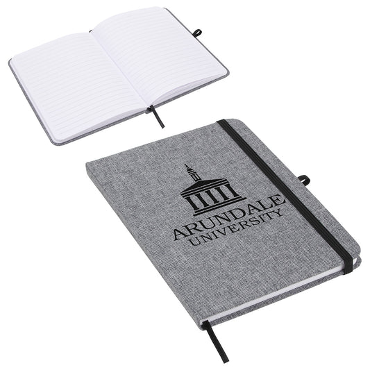 Custom logo Twill Heathered Journal