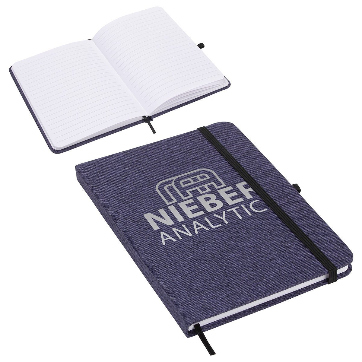 Custom logo Twill Heathered Journal
