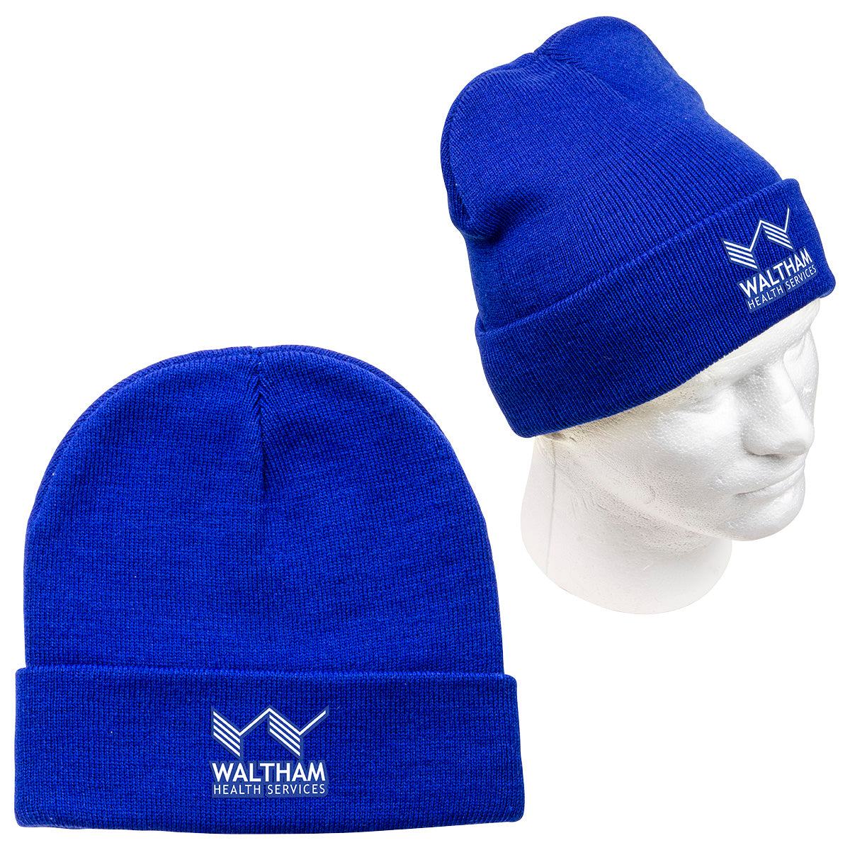 Custom logo Farview Roll Up Cuff RPET Knit Beanie