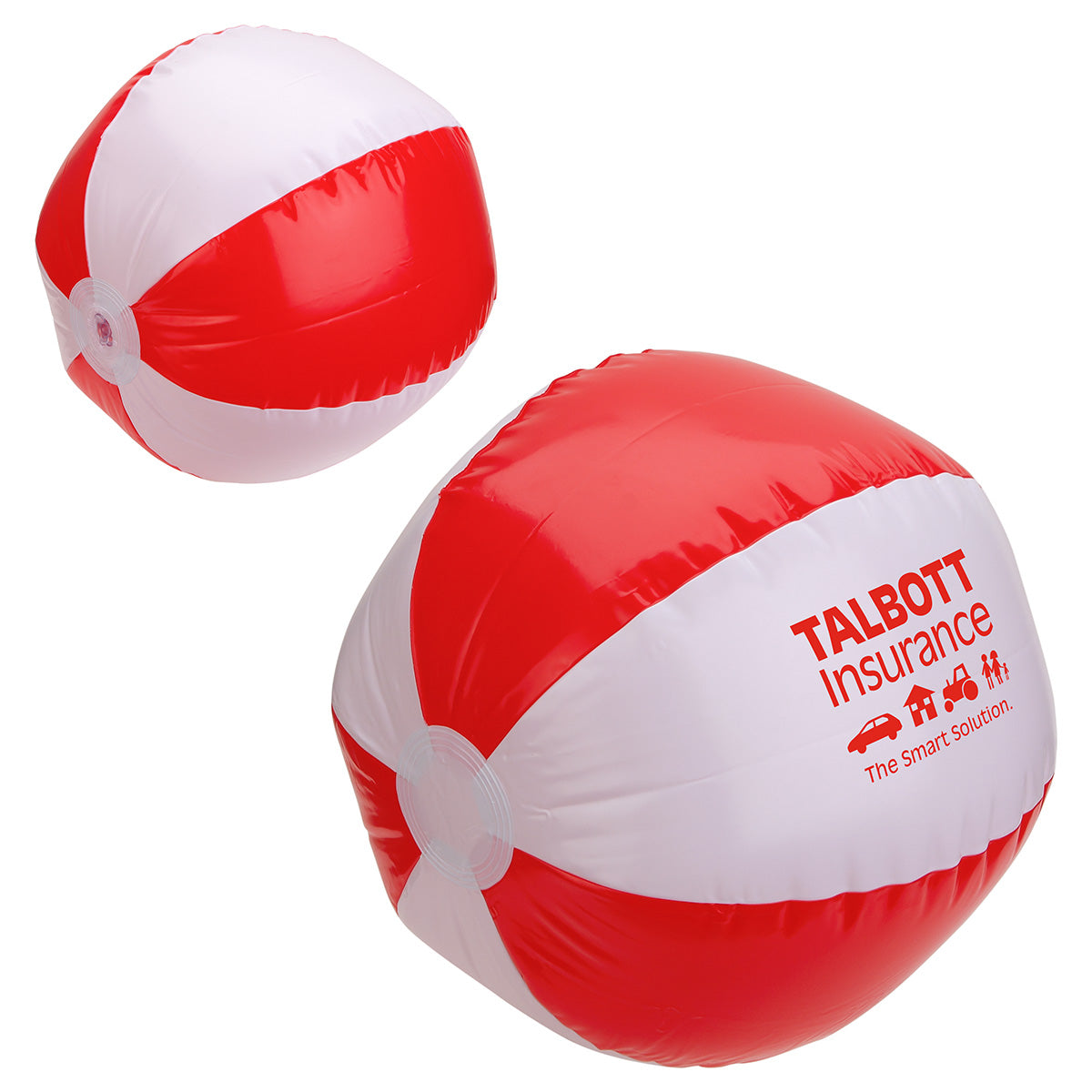 Custom logo Sunburst 16" Inflatable Beach Ball