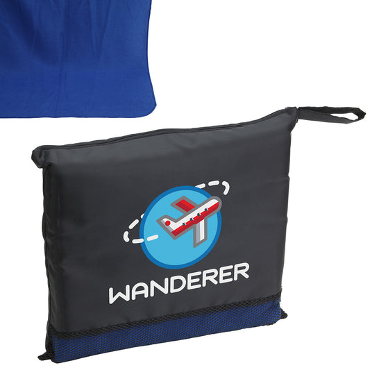 Custom logo Wanderer Travel Blanket