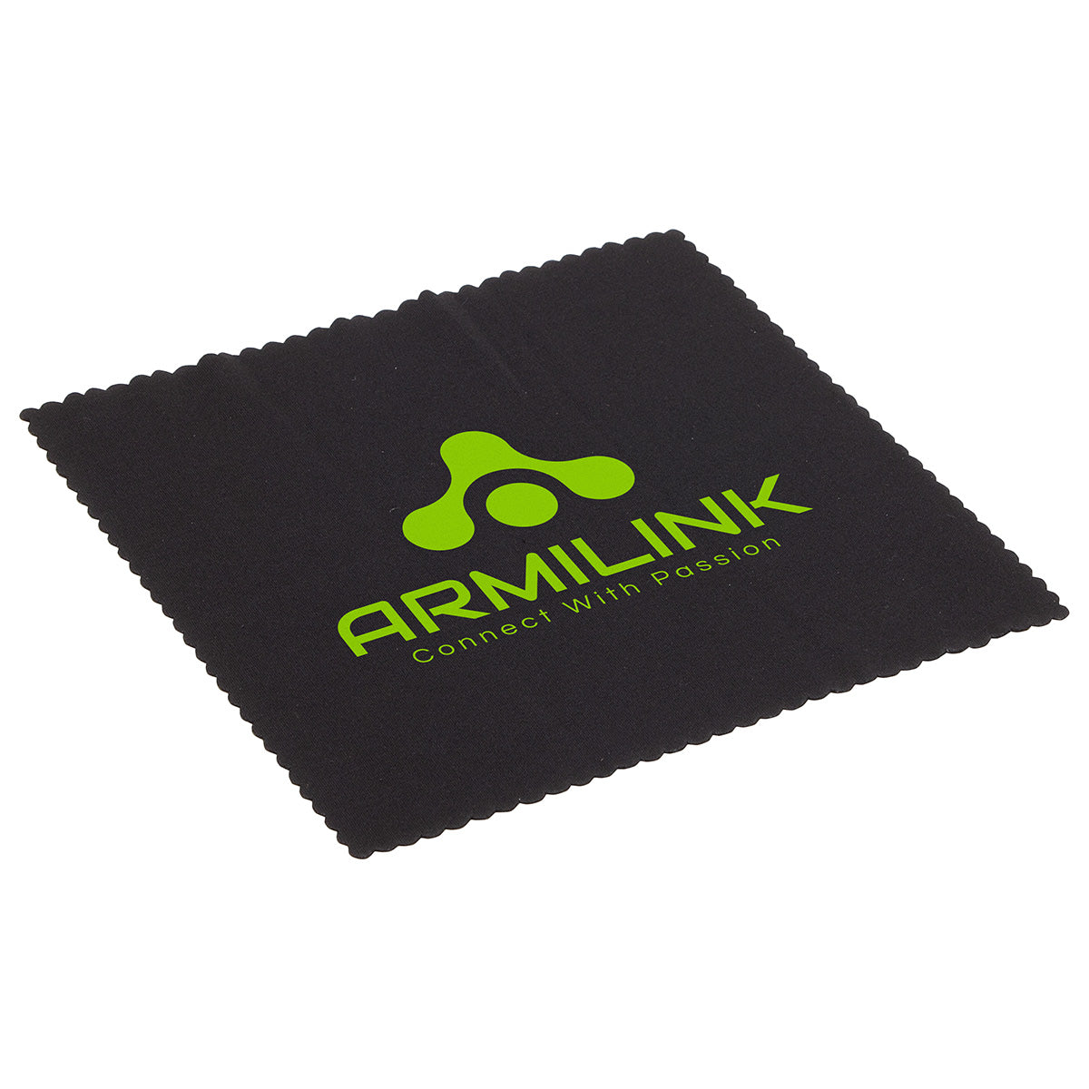 Custom logo 6" x 6" 220GSM Microfiber Lens Cloth with Antimicrobial Additive