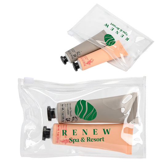 Custom logo Smooth Touch 2-Piece 1 oz Hand Lotion Kit