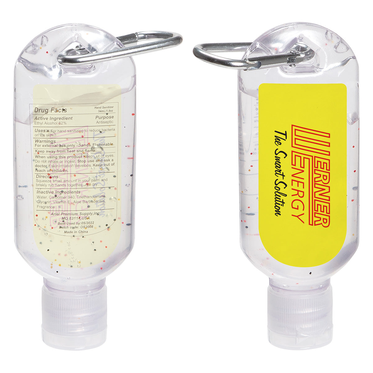 Custom logo Clip-It 1.8 oz Moisture Bead Hand Sanitizer
