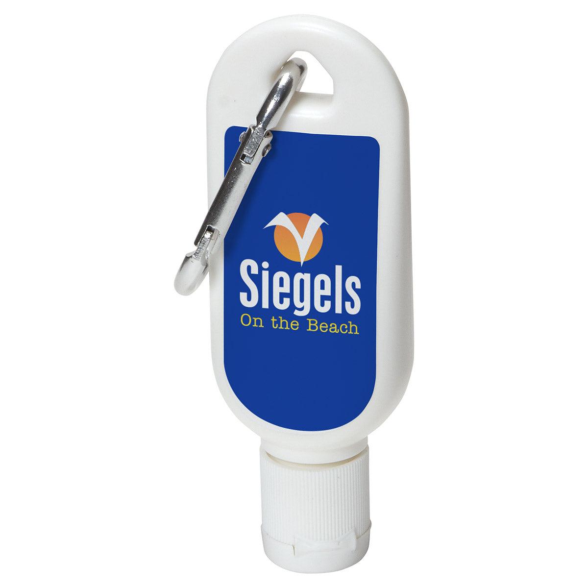 Custom logo Safeguard 1 oz Sunscreen Lotion with Carabiner