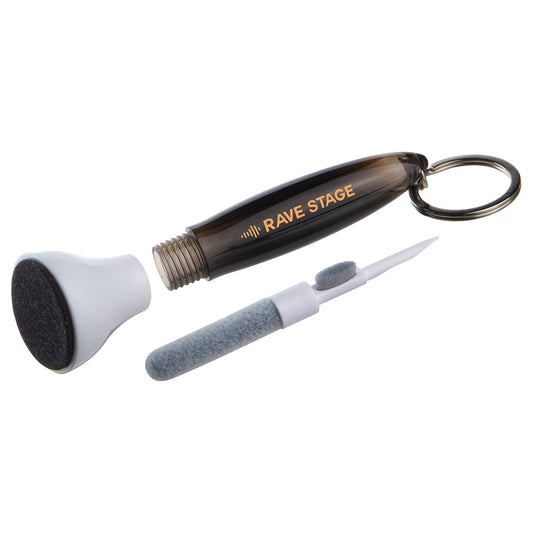 Custom logo Swab Microfiber Earbud & Screen Cleaner with Key Ring