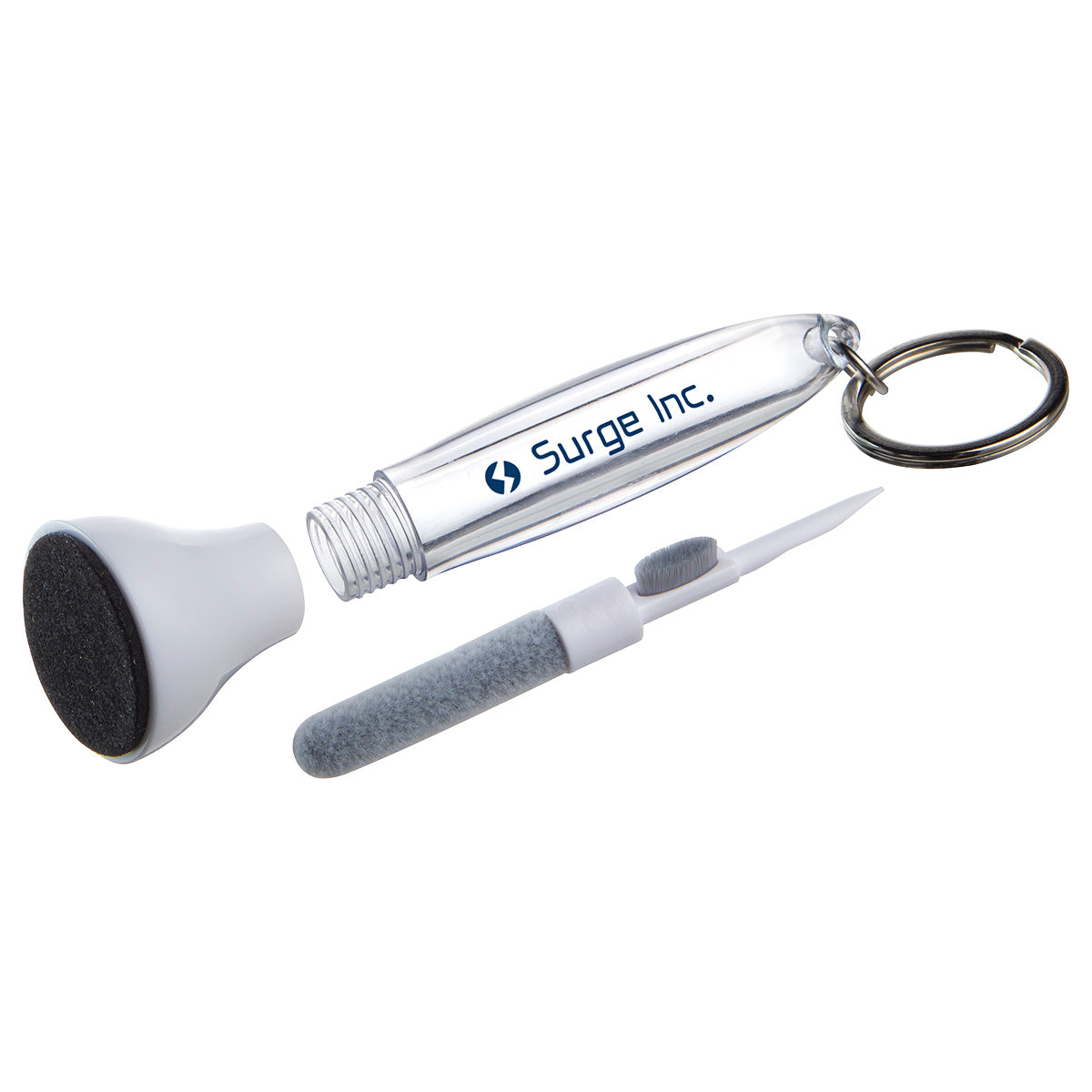 Custom logo Swab Microfiber Earbud & Screen Cleaner with Key Ring