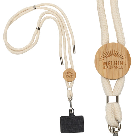 Custom logo Traveler Adjustable Phone Carrier & Lanyard