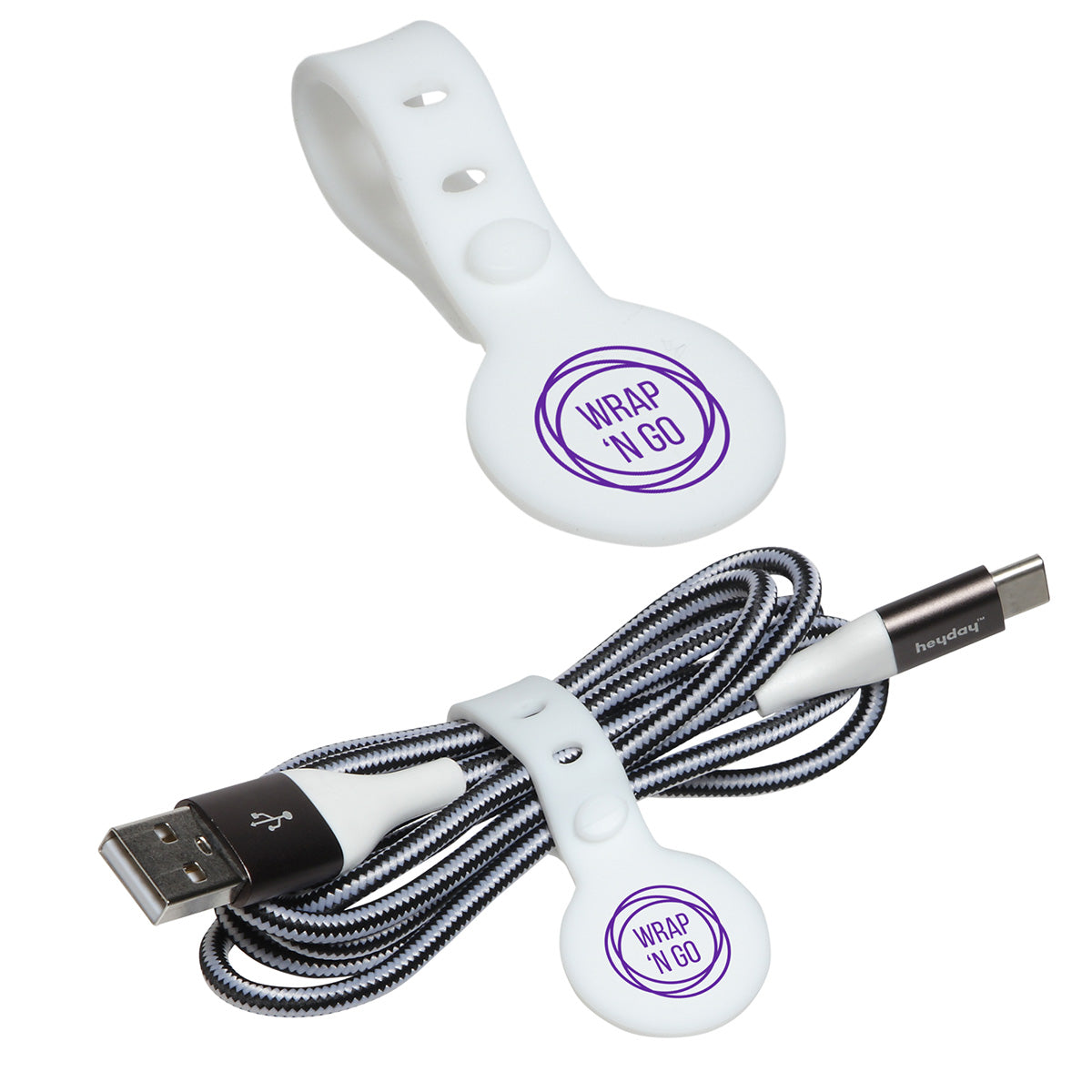Custom logo Wrap 'N Go Cable Organizer