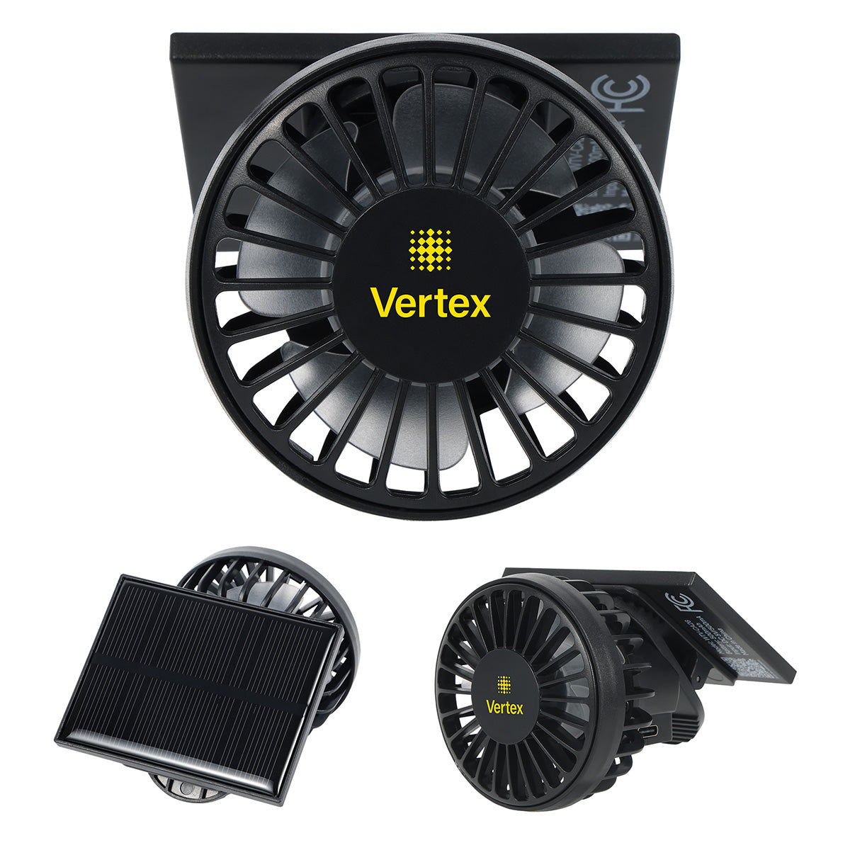 Custom logo Cool Aid Solar-Powered Portable Fan With Clip