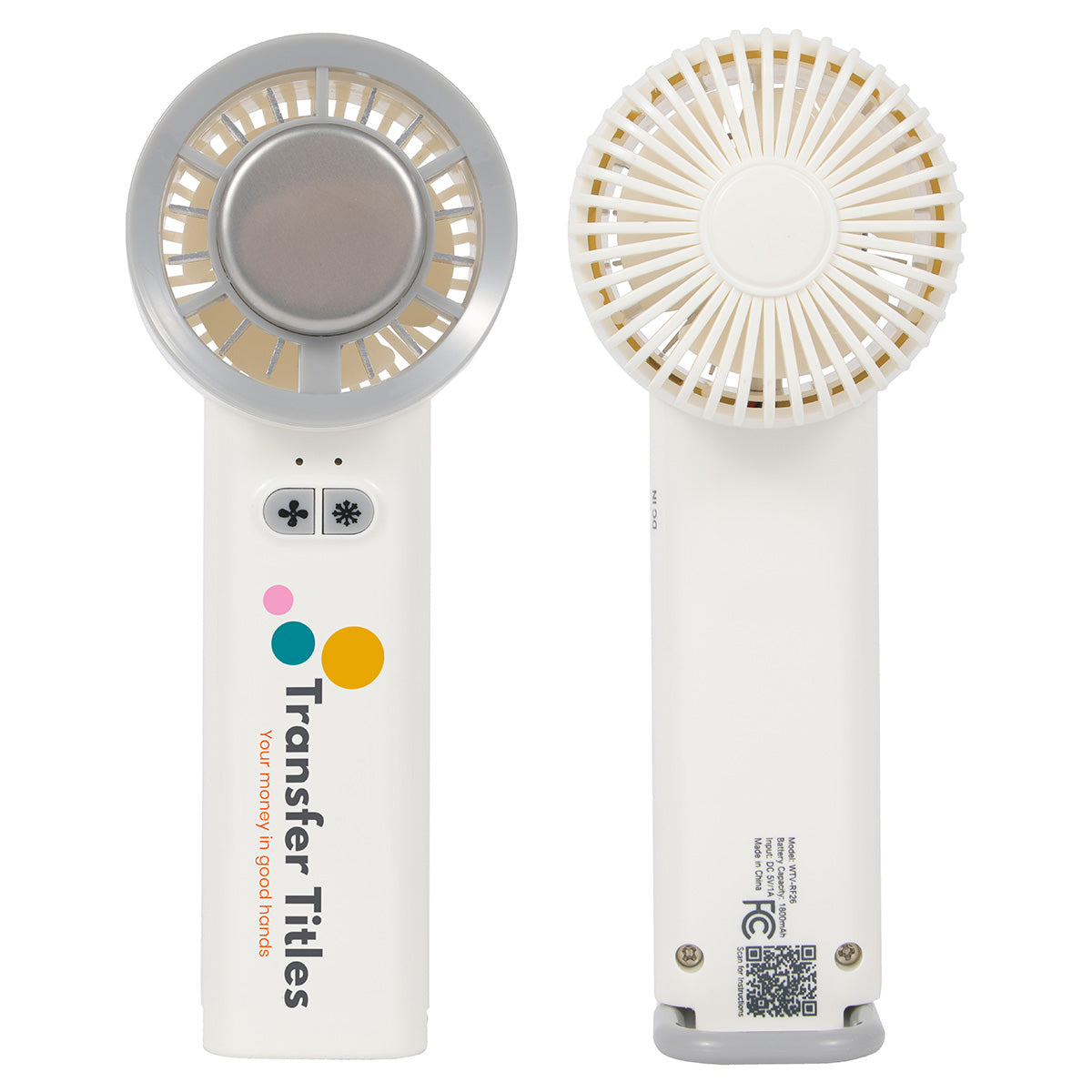 Frosty Handheld Fan with Ice Cooling Plate
