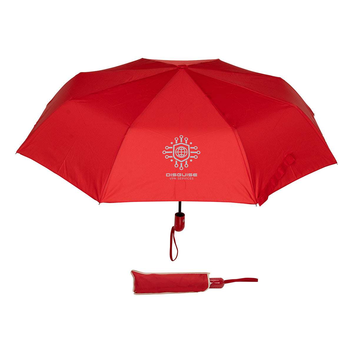 Custom logo Horizon 44" Arc Auto Open + Close Portable Umbrella