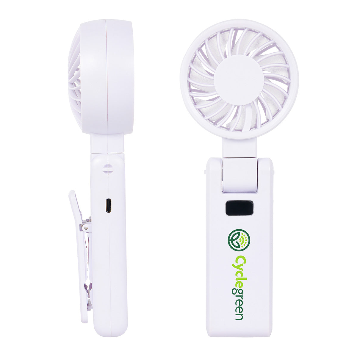 Purl High Speed Rotatable Handheld Fan With Clip
