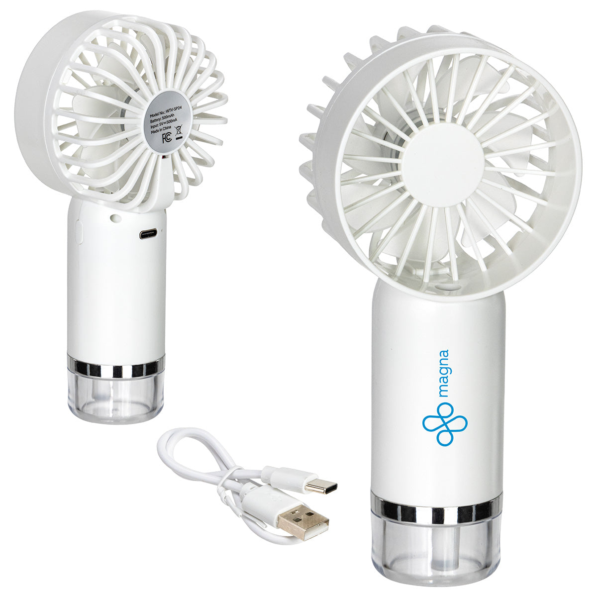 Custom logo Best Buddy Tools ® Spritz Handheld Rechargeable Misting Fan