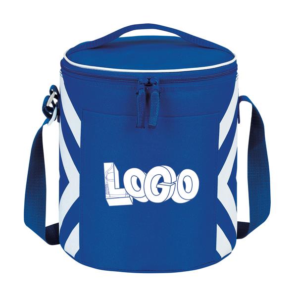 Geometric Print Accent 12-Pack Round Cooler - 6CP-282