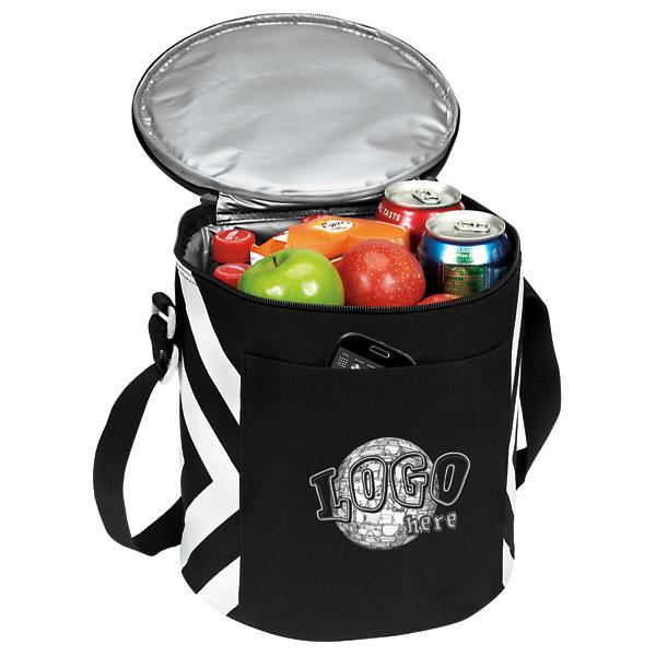 Geometric Print Accent 12-Pack Round Cooler - 6CP-282