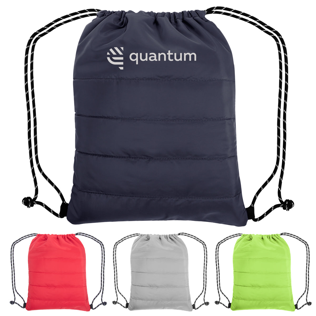PUFFY QUILTED DRAWSTRING BAG - 35035