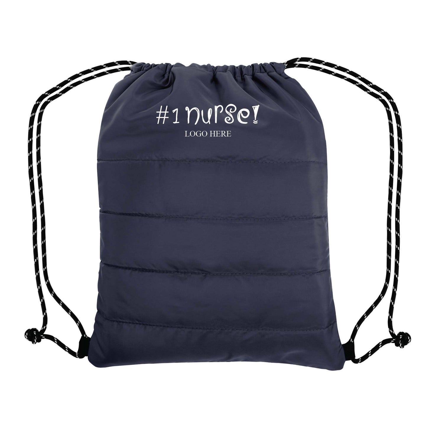 PUFFY QUILTED DRAWSTRING BAG - 35035