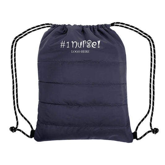 PUFFY QUILTED DRAWSTRING BAG - 35035