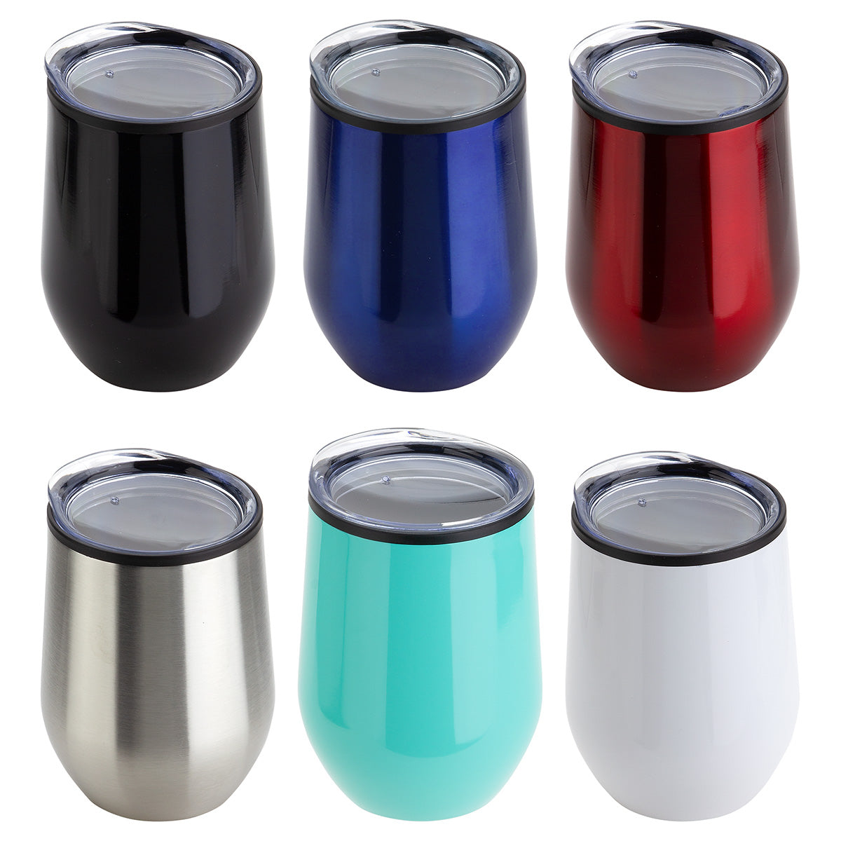 12 oz Stainless Steel/Polypropylene Wine Goblet - DTM-OX19