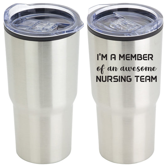 20 oz Stainless Steel/Polypropylene Travel Tumbler - DTM-OD18