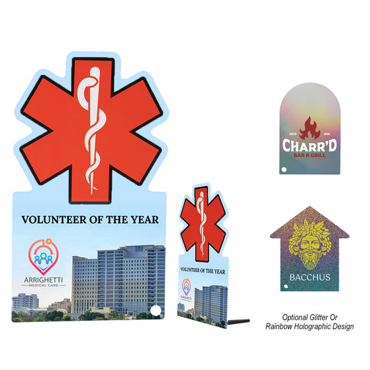 Custom Shape Acrylic Award - Up To 5 Sq. In.