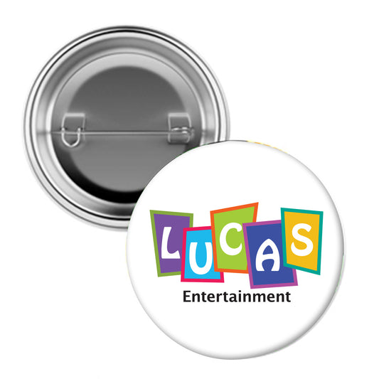 Custom logo 3" Full Color Pin Back Button