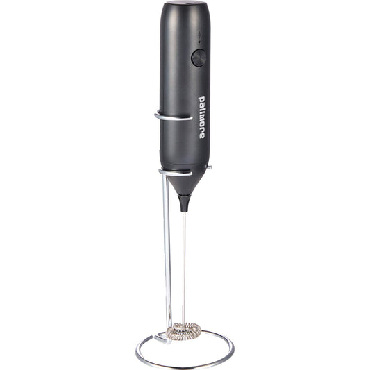 Custom logo Rechargeable Handheld Milk Frother with Stand