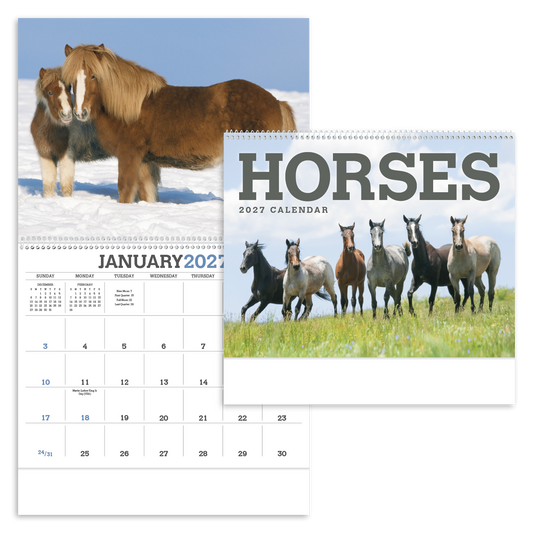 Custom logo Horses Calendar