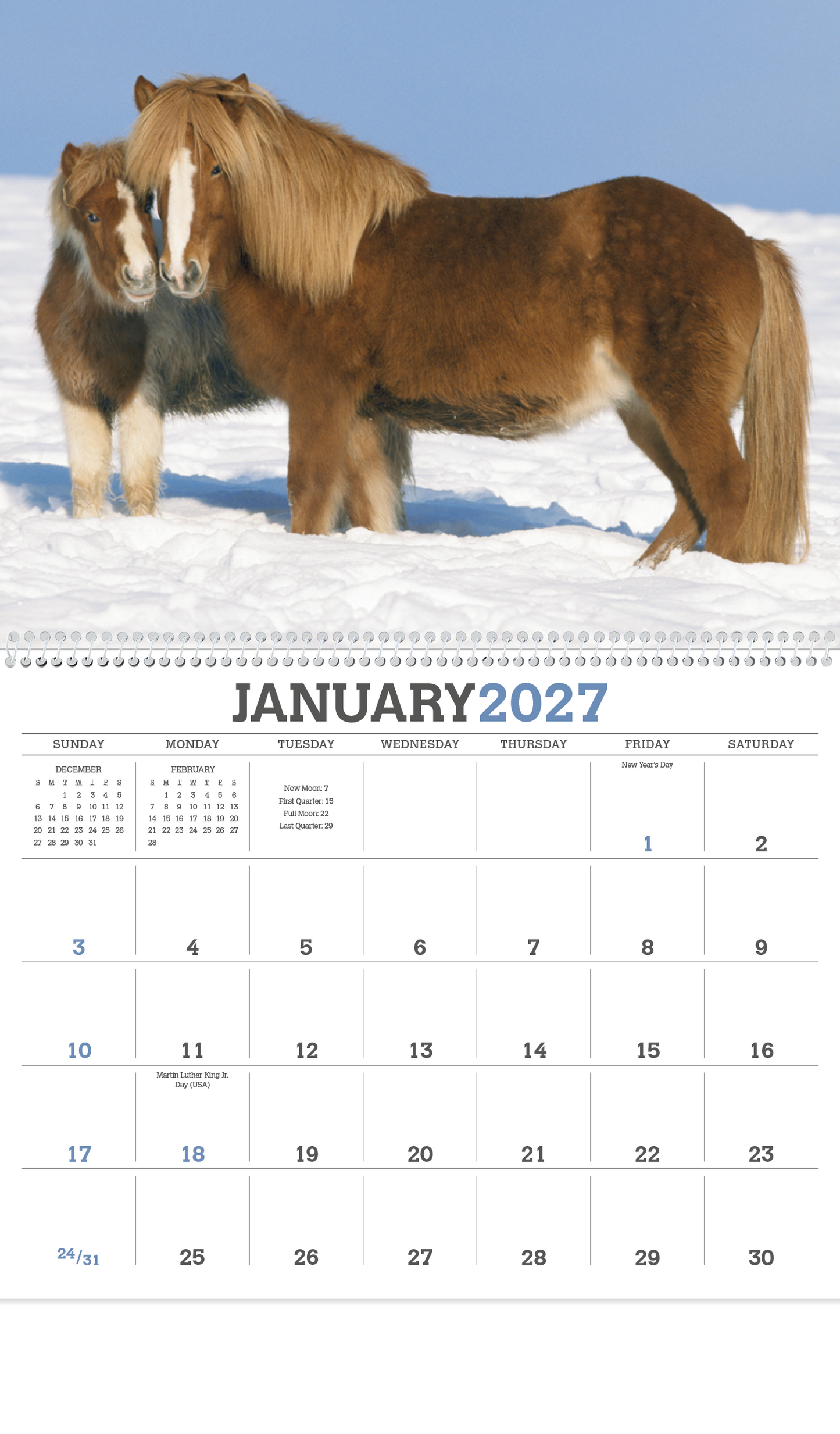 Horses Calendar