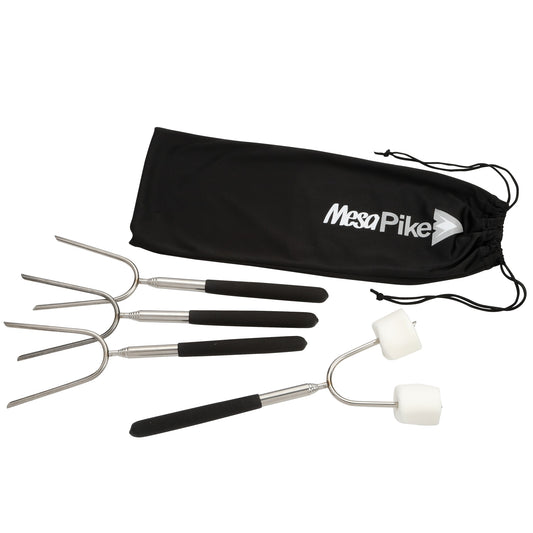 Custom logo Extendable 34" Roasting Sticks with Carrying Case