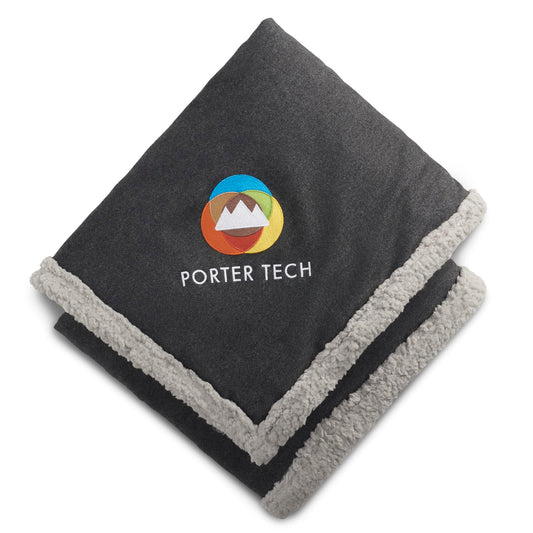 Custom logo Field & Co.® Oversized Wool Sherpa Blanket