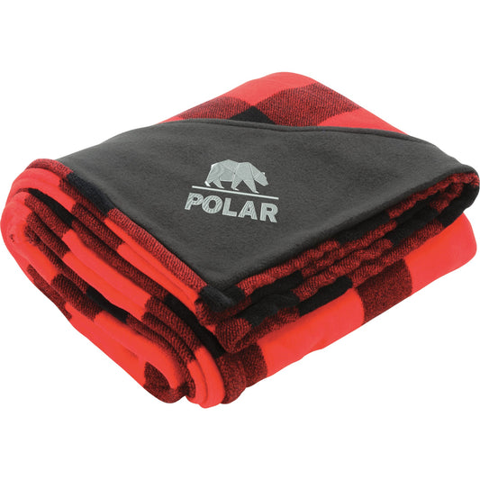 Custom logo Buffalo Plaid Ultra Plush Throw Blanket