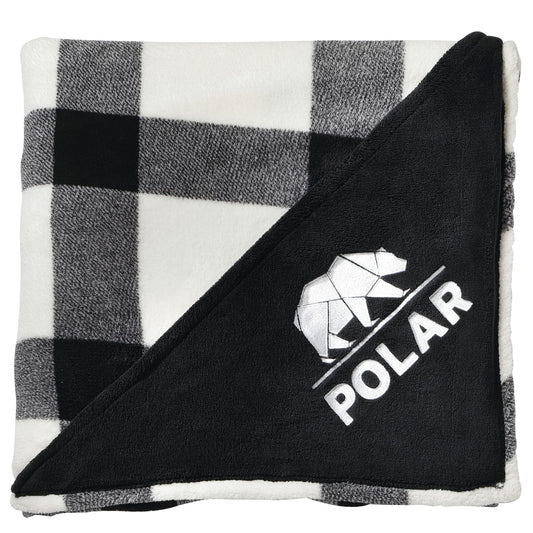 Custom logo Buffalo Plaid Ultra Plush Throw Blanket