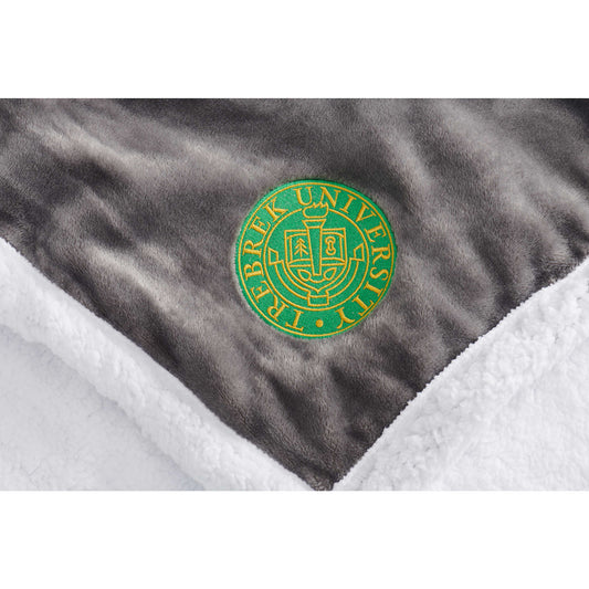 Custom logo Field & Co.® Chevron Striped Sherpa Blanket